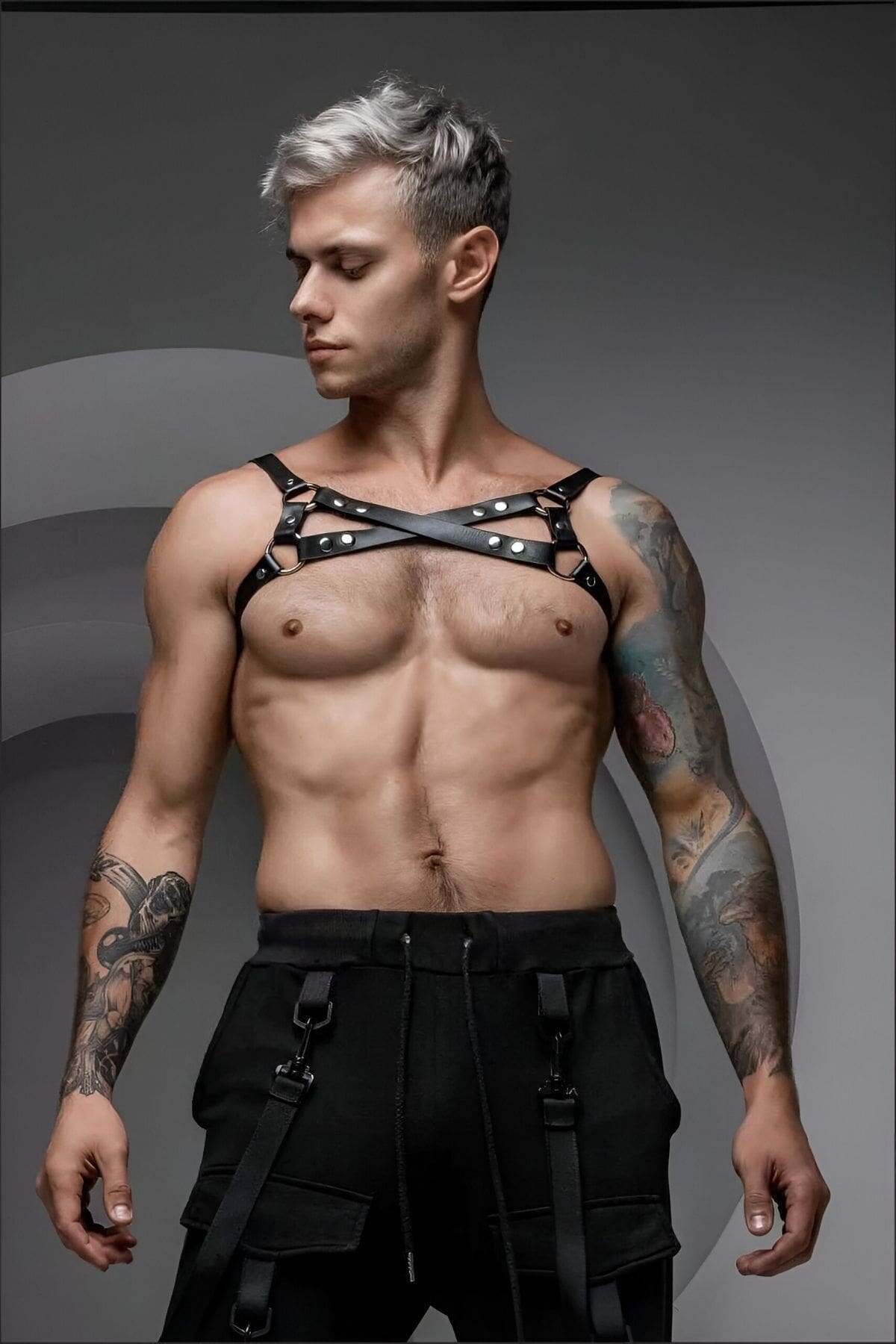 Erkek Göğüs Harness, Erkek Party Wear, Erkek Dance Wear - APFTM213