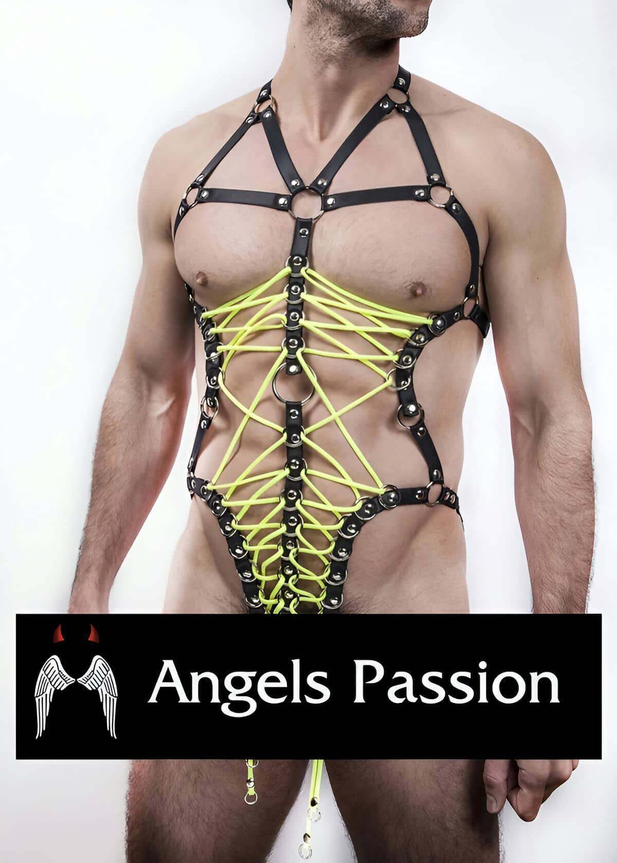 Erkek Fantazi İç Giyim Lastik Harness - APFTM62