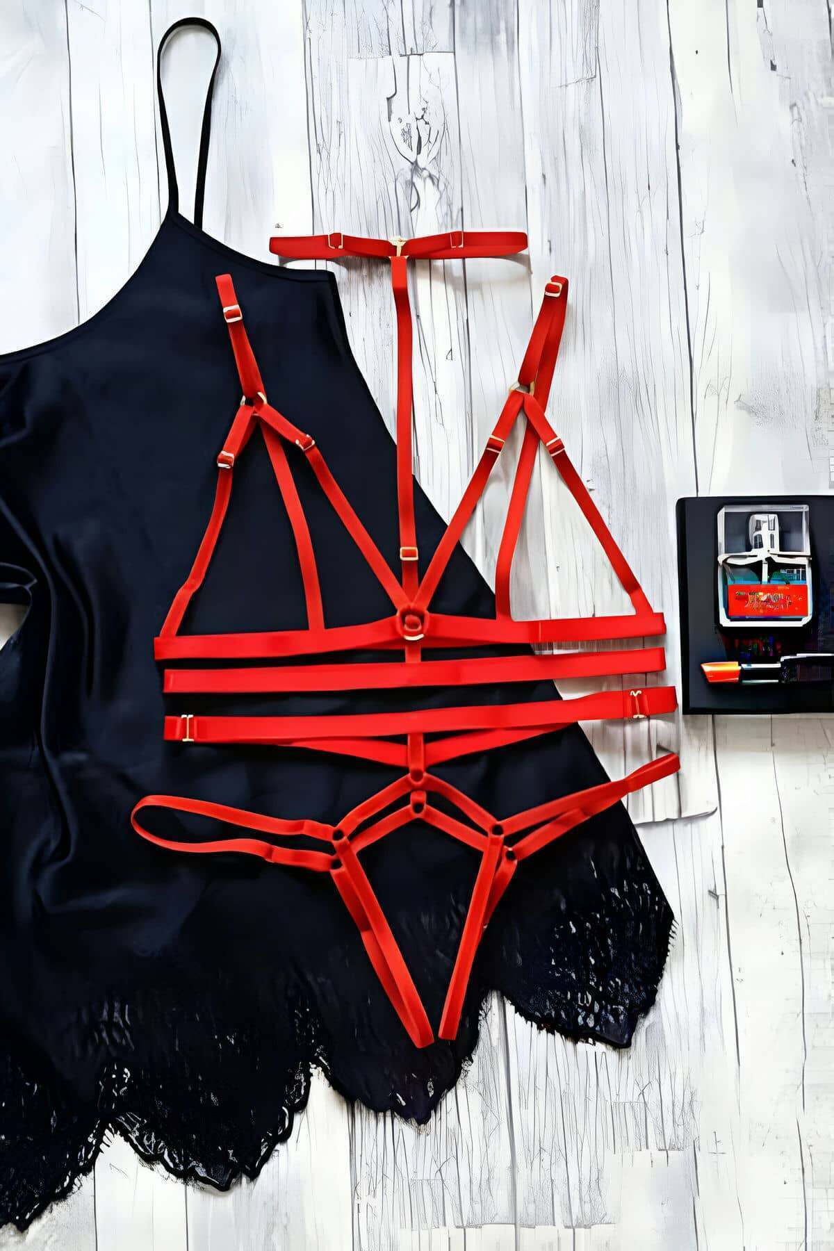 String - Sütyen Lastik Harness Takım - APFT144