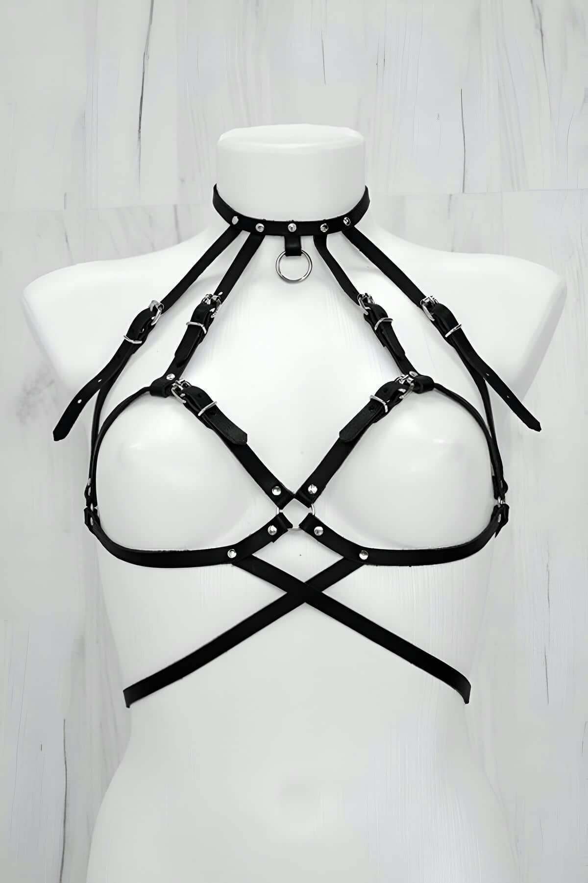 Seksi Giyim Deri Harness - APFT330