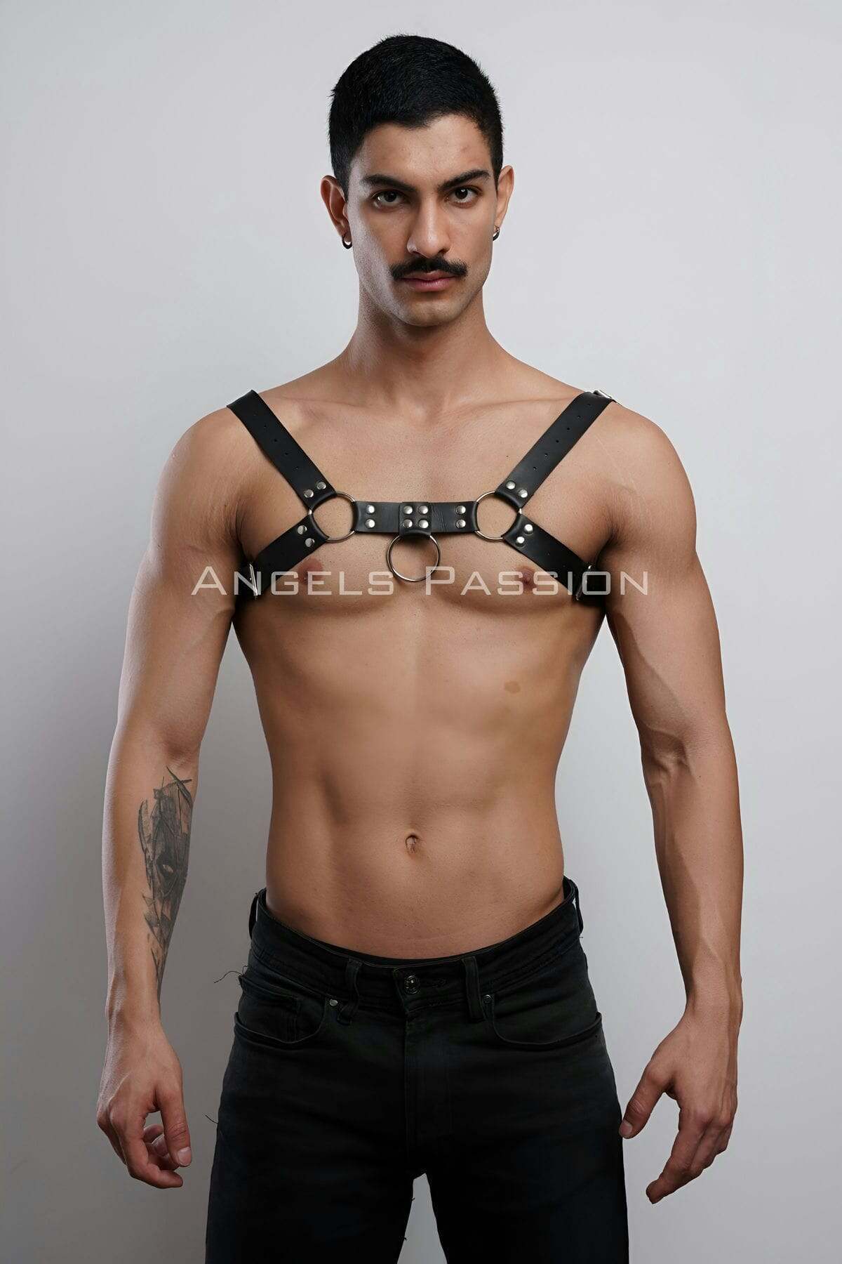 Erkek Göğüs Harness, Fantazi Giyim Deri Harness - APFTM7