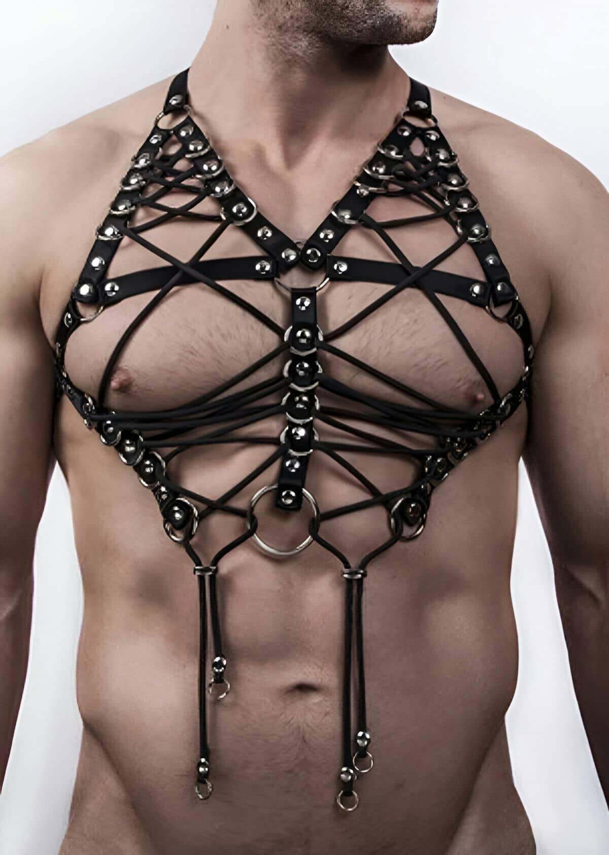 Seksi Erkek İç Giyim Lastik Harness - APFTM70