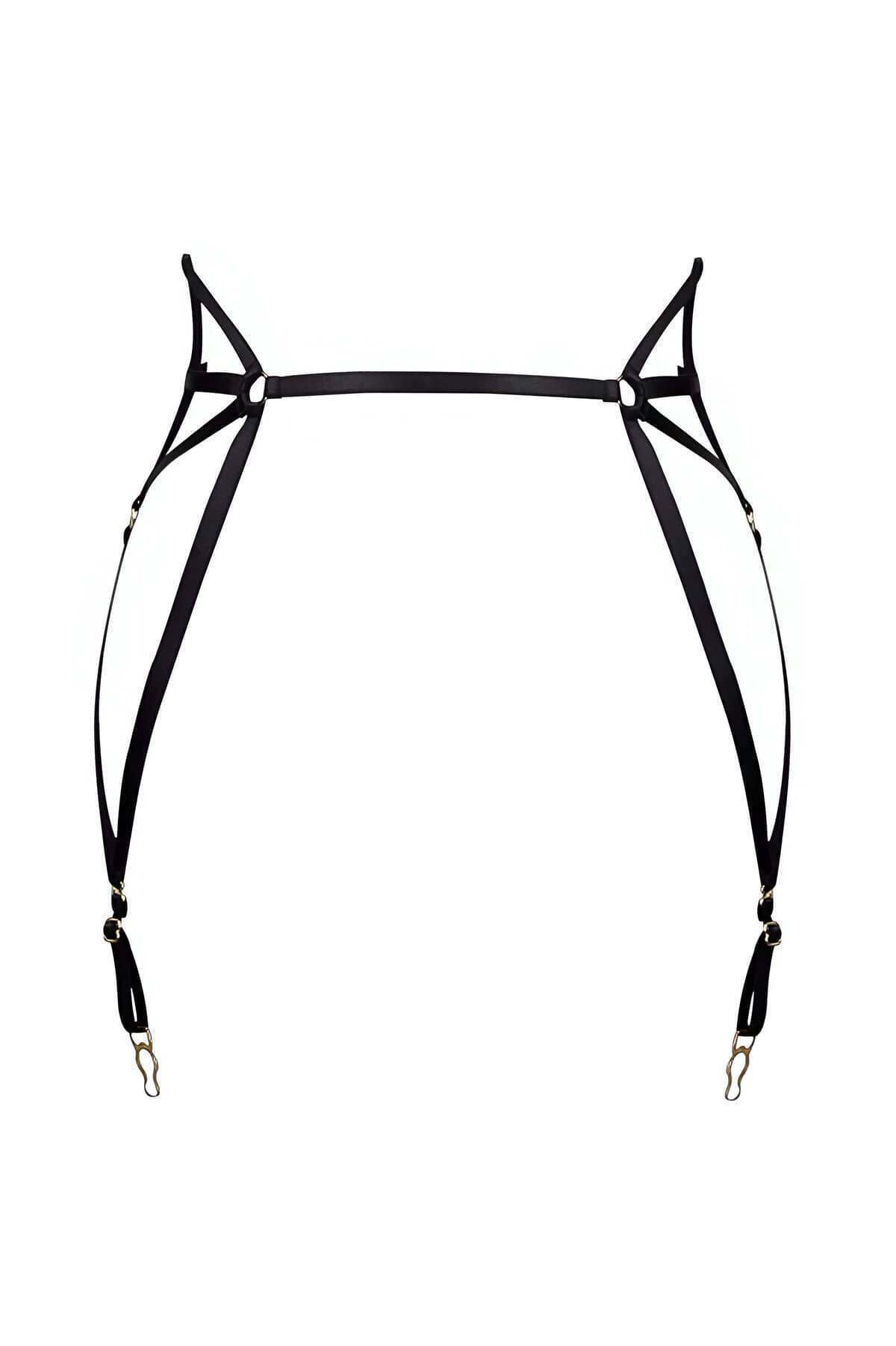 Çok Seksi Lastik Jartiyer Harness - APFT153